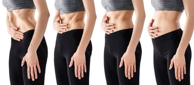 The abdomen emptiness