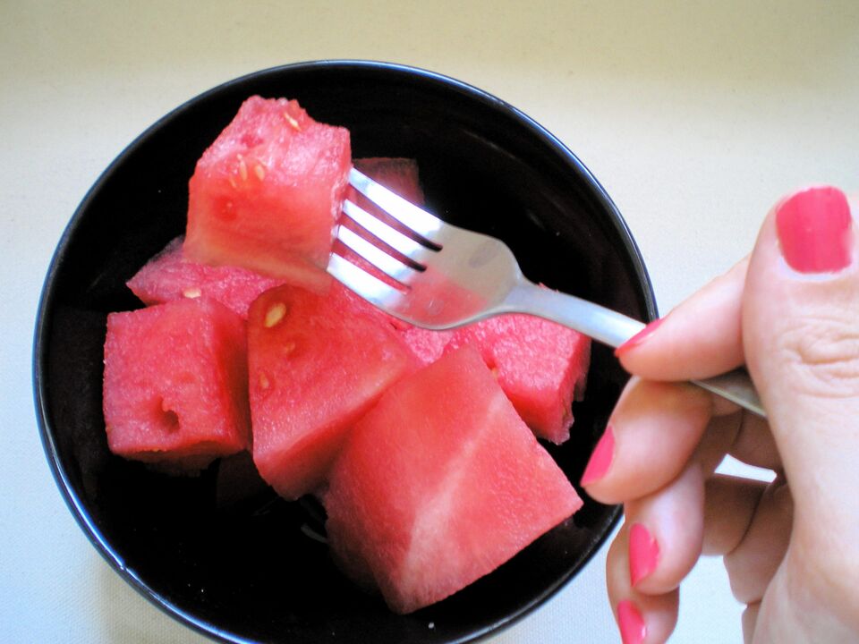 The principle of operation of the watermelon diet
